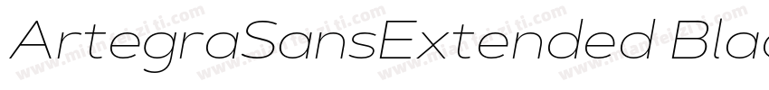 ArtegraSansExtended BlackIta字体转换